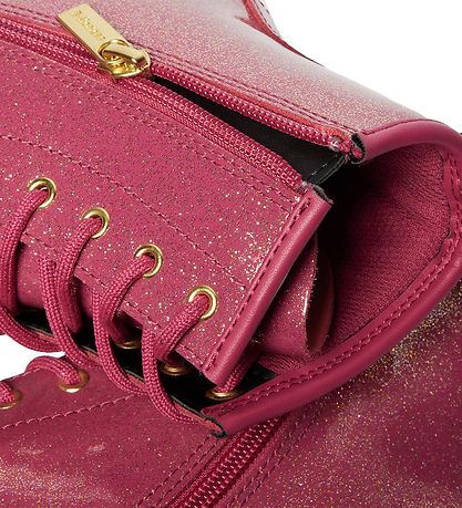 Dr. Martens Støvler - 1460Y - Tåke Glitter - Fuchsia/Sølv/Gå