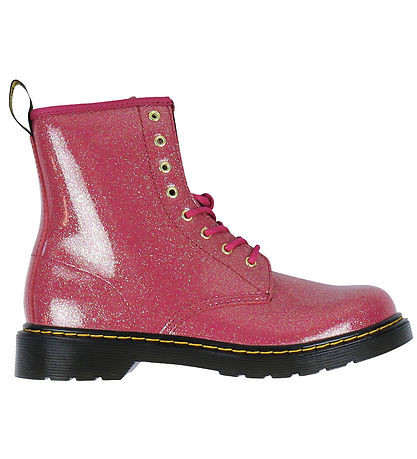Dr. Martens Støvler - 1460Y - Tåke Glitter - Fuchsia/Sølv/Gå