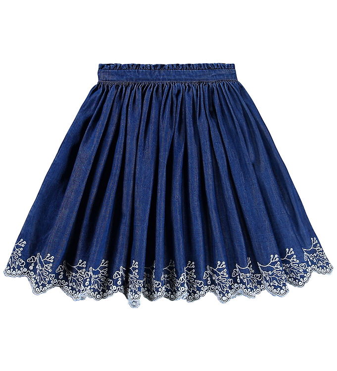 Molo Nederdel - Denim - Bitta - Oak Embroidery