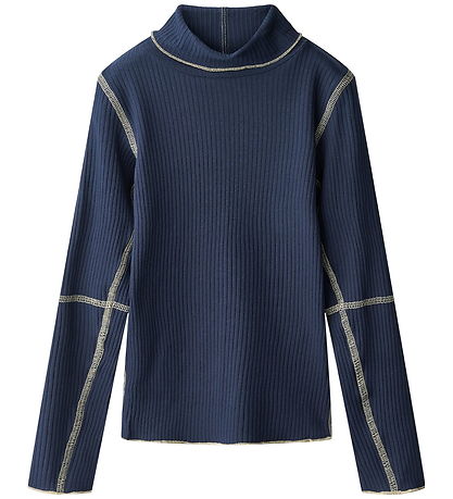 Molo Bluse - Rib - Rennie - Galaxy Blue