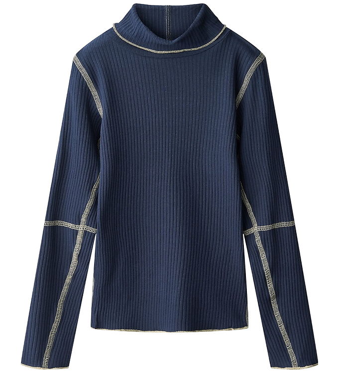 Molo Bluse - Rib - Rennie - Galaxy Blue