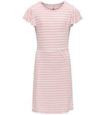 Kids Only Kjole - Rib - KogBelia - Roseate Spoonbill/Cloud Dance Kids Only Kjole - Rib - KogBelia - Roseate Spoonbill/Cloud Dance