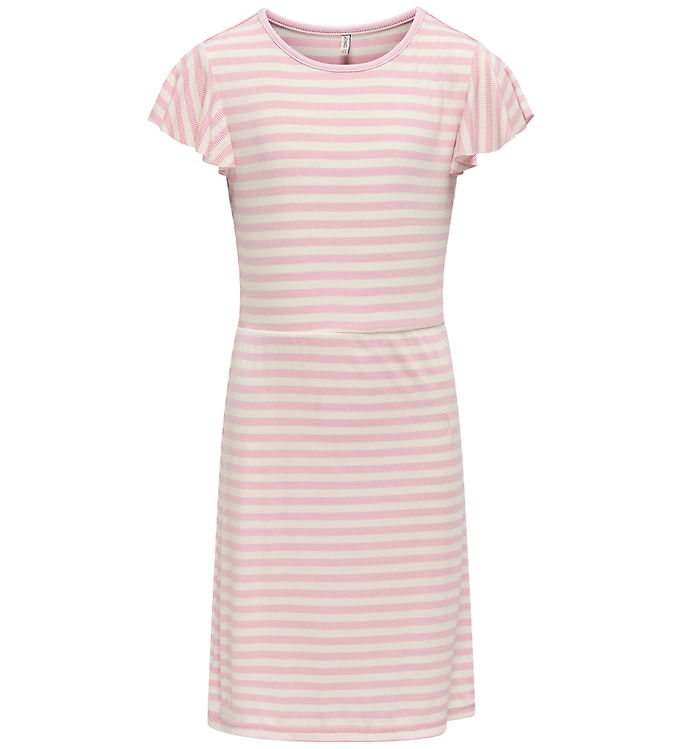 Kids Only Kjole - Rib - KogBelia - Roseate Spoonbill/Cloud Dance