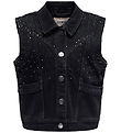 Kids Only Denimvest - KogKennedy - Washed Black/Rhinestone Kids Only Denimvest - KogKennedy - Washed Black/Rhinestone