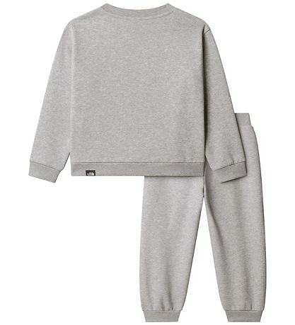 The North Face Sweatsæt - Light Grey Heather m. Logo