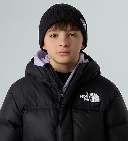The North Face Hue - Strik - Rib - Kids - Sort m. Logo The North Face Hue - Strik - Rib - Kids - Sort m. Logo