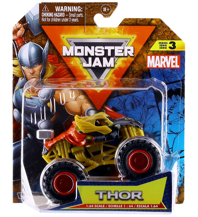 Monster Jam - Monster Truck Bil - 1:64 - Marvel - Thor