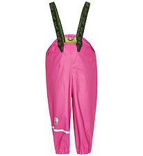 CeLaVi Regnbukser m. Seler - PU - Real pink CeLaVi Regnbukser m. Seler - PU - Real pink