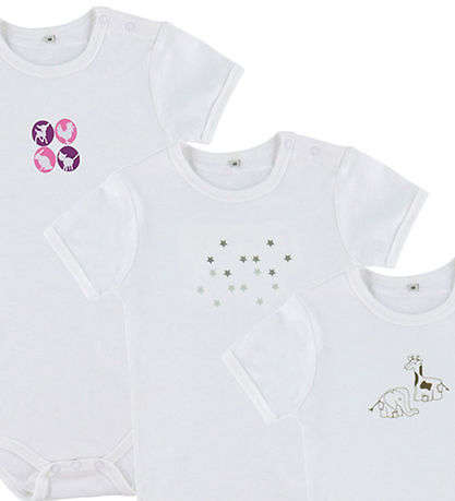 Pippi Bodysuits s/s - 1 pcs - Assorted - w. Print