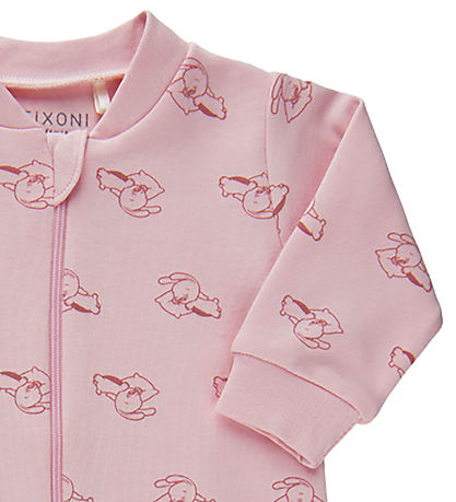Fixoni Nightsuit w. Feet - Rose w. Print