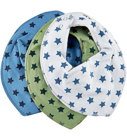 Bavoir Bandana Pippi - 3 Pack - Pointu - AOP - Grey Dawn