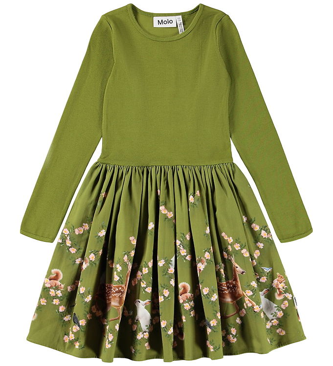 Molo Kjole - Rib - Casie Warm - Argyle Forest