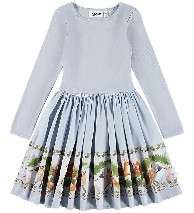 Molo Kjole - Rib - Casie - Forest Border