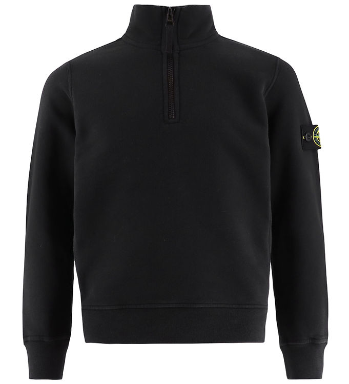 Stone Island Sweatshirt m. Lynlås - Sort