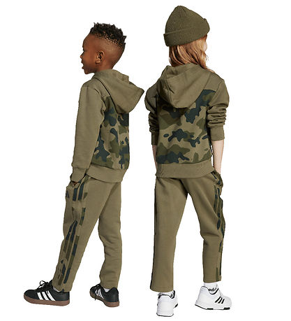 adidas Performance Sweatset - Camouflage - Olistr/Wit