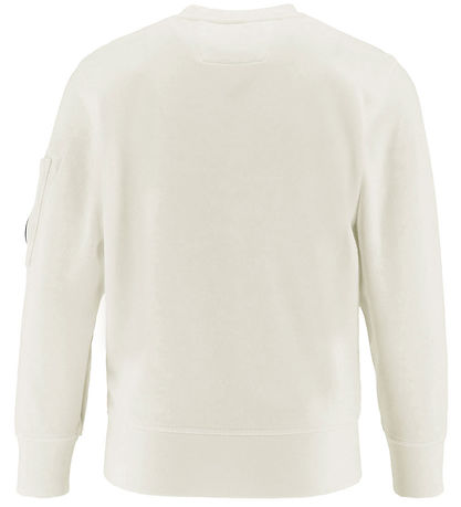 C.P. Company Sweatshirt - Gauze White m. Sort