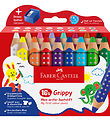 Faber-Castell Farveblyanter - XXL Jumbo Grip + Spidser - 16 stk. Faber-Castell Farveblyanter - XXL Jumbo Grip + Spidser - 16 stk.