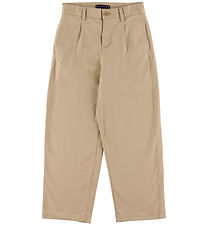 Tommy Hilfiger Bukser - Pleated Chino - Gentle Gold Beige Tommy Hilfiger Bukser - Pleated Chino - Gentle Gold Beige