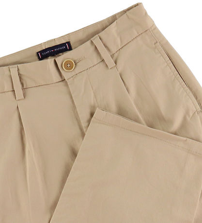 Tommy Hilfiger Bukser - Pleated Chino - Gentle Gold Beige Tommy Hilfiger Bukser - Pleated Chino - Gentle Gold Beige