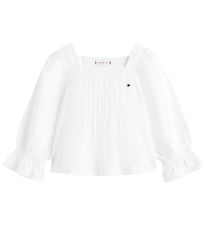 Tommy Hilfiger Bluse - Broderie Anglaise - White Tommy Hilfiger Bluse - Broderie Anglaise - White