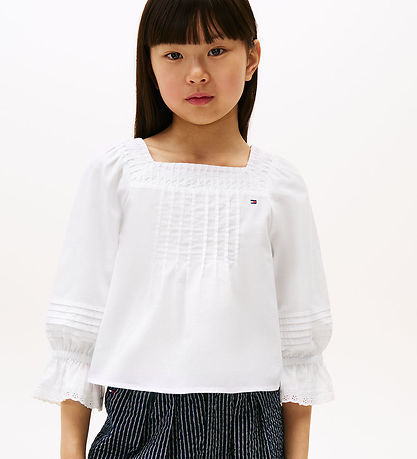 Tommy Hilfiger Blouse - Embroidery English - White