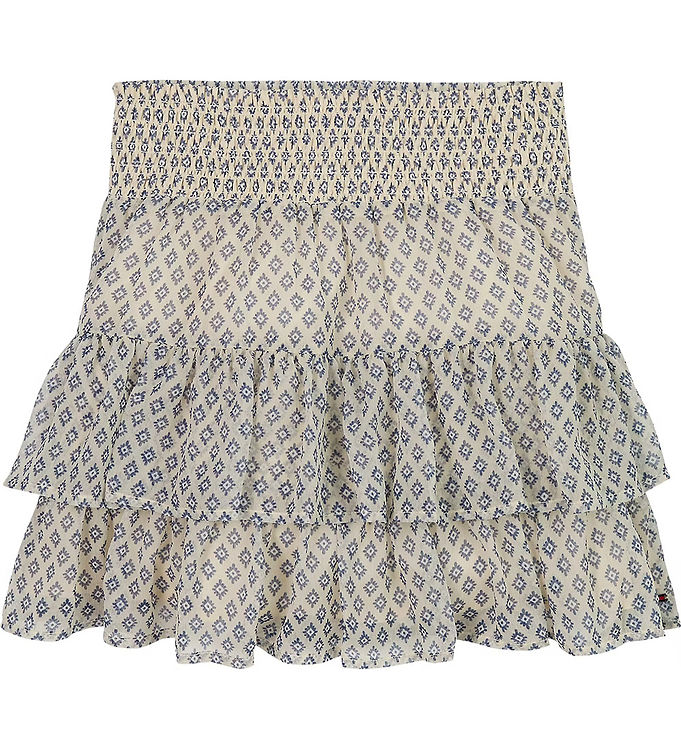 Tommy Hilfiger Nederdel - Geo Pattern - Desert Sand Dune