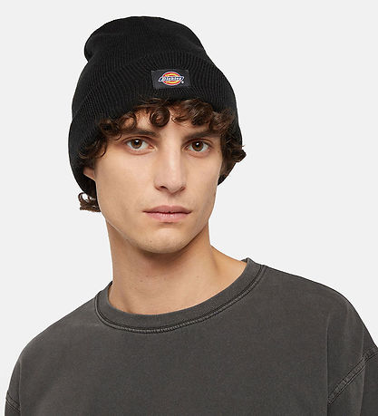 Dickies Hue - Strik - Gibsland - Sort m. Logo