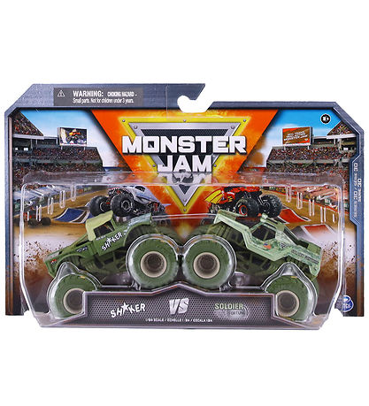 Monster Jam Truck - 1:64 - 2-pak - Shaker/Soldier Fortune Monster Jam Truck - 1:64 - 2-pak - Shaker/Soldier Fortune