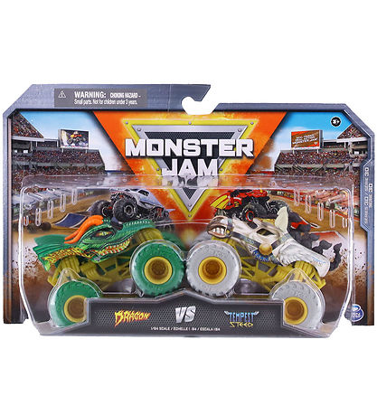 Monster Jam Truck - 1:64 - 2-pak - Dragon/Tempest Steed Monster Jam Truck - 1:64 - 2-pak - Dragon/Tempest Steed