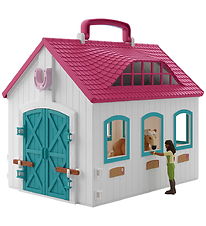 Schleich Horse Club - Åben Hestestald - 60 Dele - 42703 Schleich Horse Club - Åben Hestestald - 60 Dele - 42703