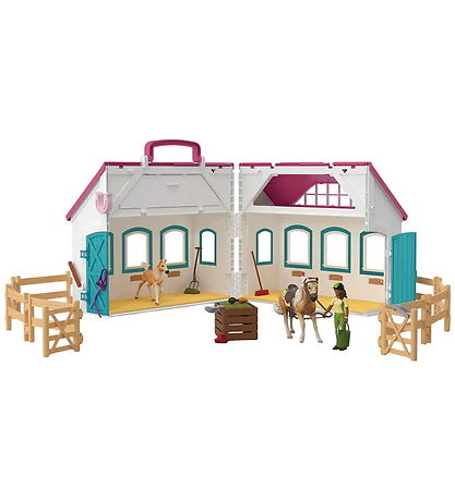 Schleich Horse Club - Åben Hestestald - 60 Dele - 42703 Schleich Horse Club - Åben Hestestald - 60 Dele - 42703