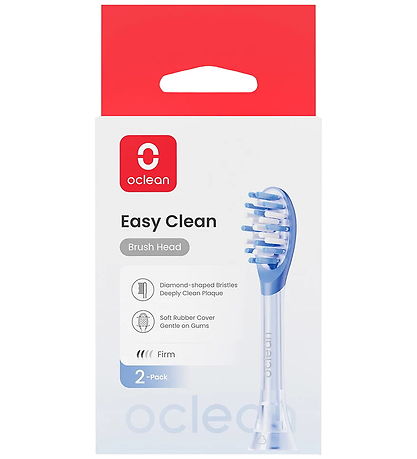 OCLEAN Tandbørste-hoveder - Easy Clean - 2-pak - Blå OCLEAN Tandbørste-hoveder - Easy Clean - 2-pak - Blå