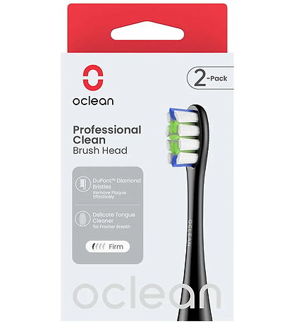 OCLEAN Tandbørste-hoveder - Professional Clean - 2-pak - Sort