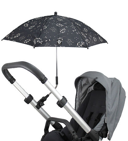 Dooky Parasol/Paraply Til Klapvogn - UV50+ - Romantic Leaves Bla