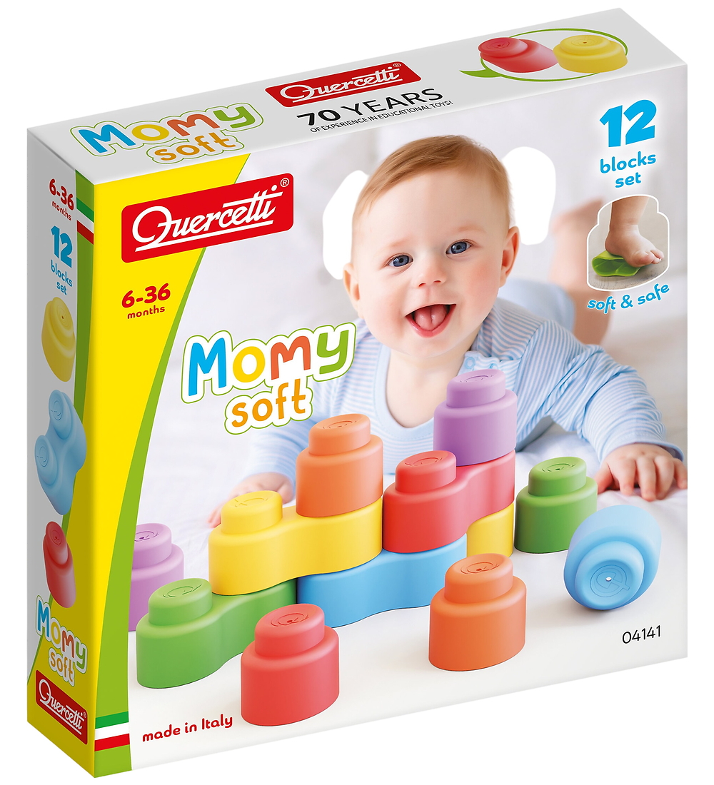 Quercetti Bauklötze - 12 st. - Mama Soft - 04141 - Quercetti - One Size - Klötze
