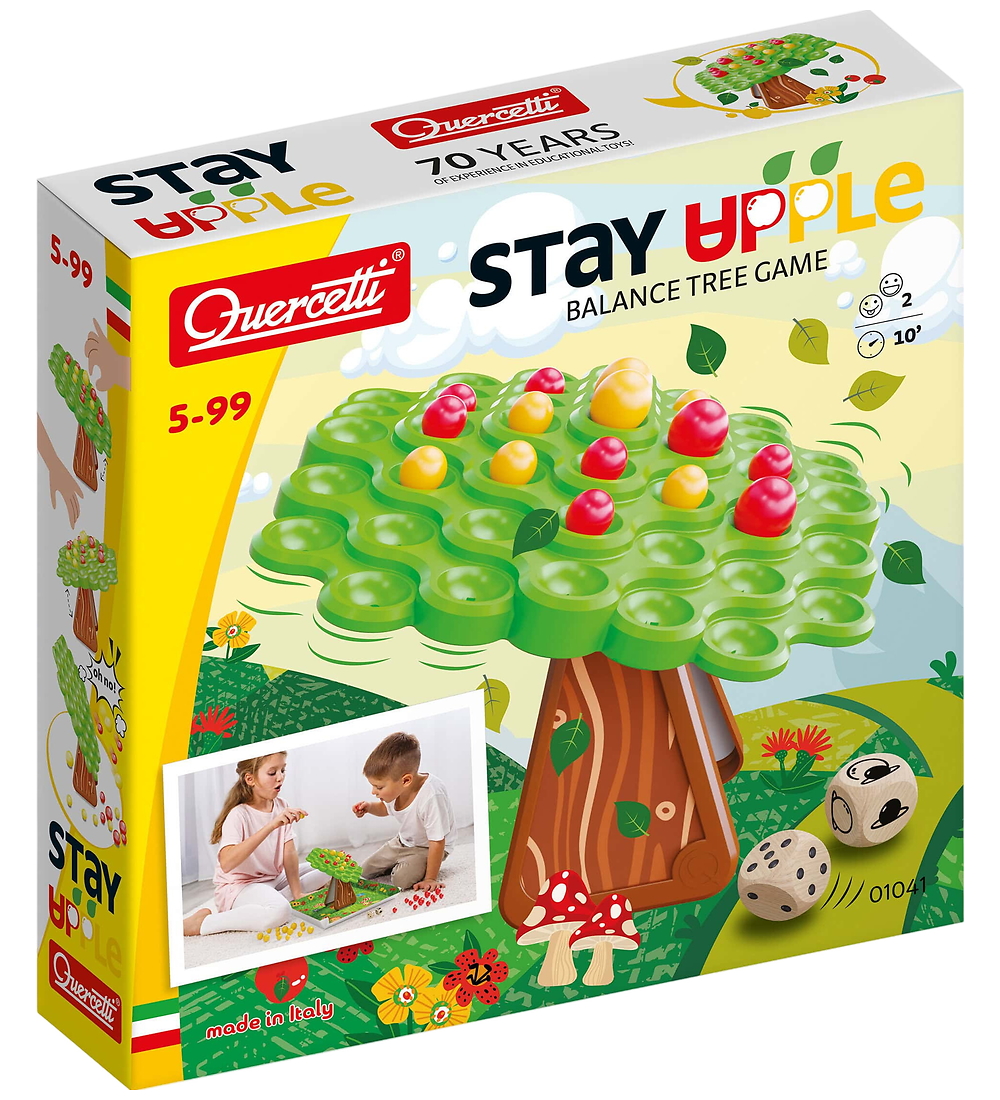 Quercetti Geschicklichkeitsspiel - Aufenthalt Apple - 01041 - Quercetti - One Size - Spiele