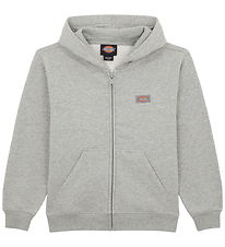 Dickies Cardigan - Oakport - Heather Gray m. Logo Dickies Cardigan - Oakport - Heather Gray m. Logo