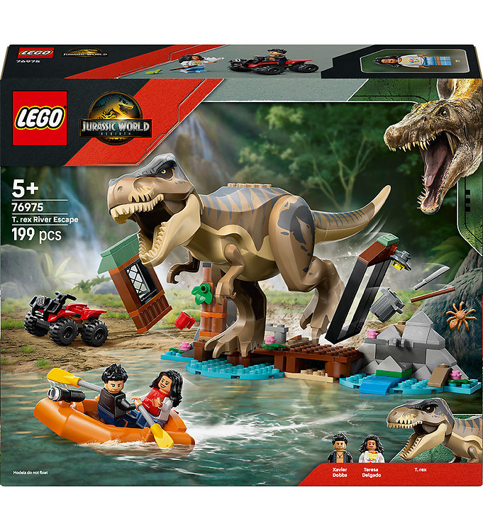LEGO® Jurassic World - Bådflugt fra T. Rex 76975 - 199 Dele