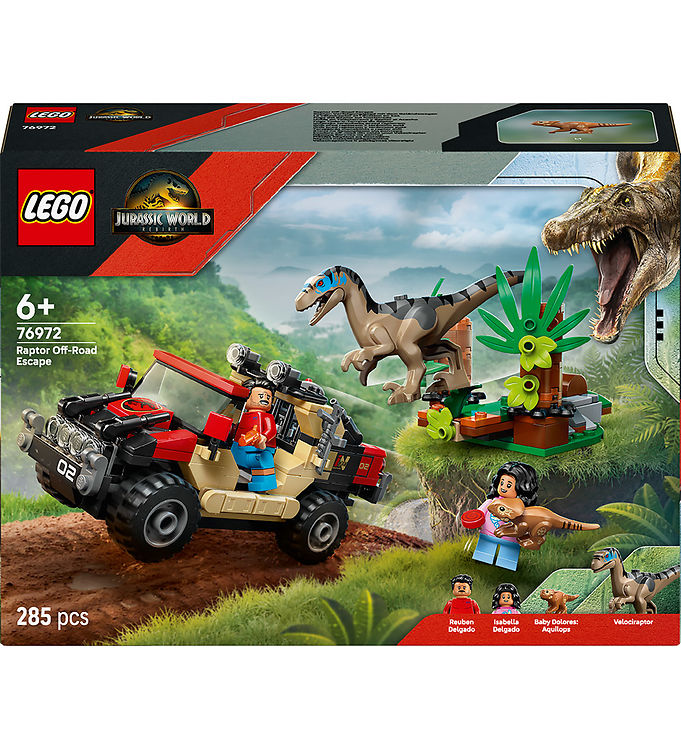 LEGO® Jurassic World - Flugt fra Raptor 76972 - 285 Dele