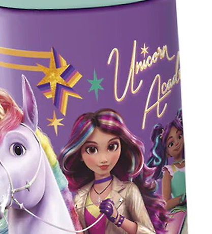 Unicorn Academy Drikkedunk - 410 ml - Lilla/Mint