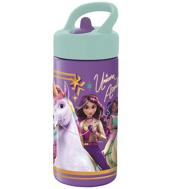 Unicorn Academy Drikkedunk - 410 ml - Lilla/Mint
