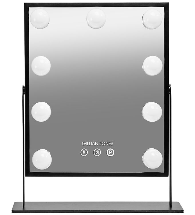 Gillian Jones Makeupspejl - 9 LED/Touch - Sort