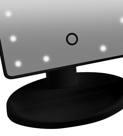 Gillian Jones Bordspejl - Firkant - LED/Touch - Sort