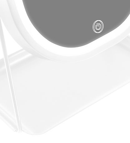 Gillian Jones Bordspejl - Oval - LED/Bakke - Hvid