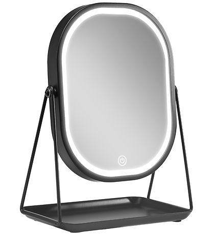 Gillian Jones Bordspejl - Oval - LED/Bakke - Sort Gillian Jones Bordspejl - Oval - LED/Bakke - Sort