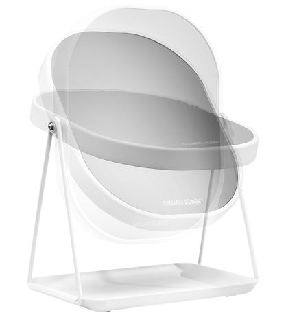 Gillian Jones Bordspejl - Oval - Forstørrelse/Bakke - Hvid