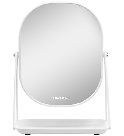 Gillian Jones Bordspejl - Oval - Forstørrelse/Bakke - Hvid