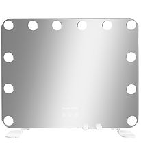 Gillian Jones Makeupspejl - 12 LED/Smartphoneholder - Hvid