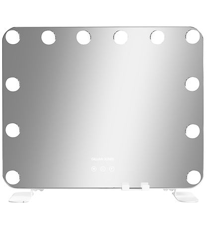 Gillian Jones Makeupspejl - 12 LED/Smartphoneholder - Hvid