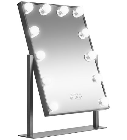 Gillian Jones Makeupspejl - 12 LED/Touch - Sort